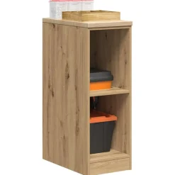 vidaXL Garagekast 30x51x85 cm massief grenenhout artisan eikenkleurig
