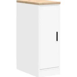 vidaXL Garagekast 30x51x85 cm massief grenenhout wit