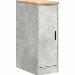 vidaXL Garagekast 30x51x85 cm massief grenenhout betongrijs