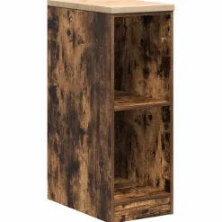vidaXL Garagekast 30x51x85 cm massief grenenhout gerookt eiken
