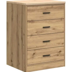vidaXL Garagekast 60x51x85 cm massief grenenhout artisan eikenkleurig