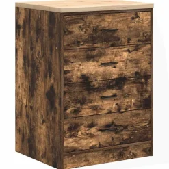 vidaXL Garagekast 60x51x85 cm massief grenenhout gerookt eiken