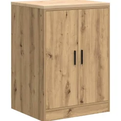vidaXL Garagekast 60x51x85 cm massief grenenhout artisan eikenkleurig