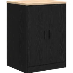 vidaXL Garagekast 60x51x85 cm massief grenenhout zwart