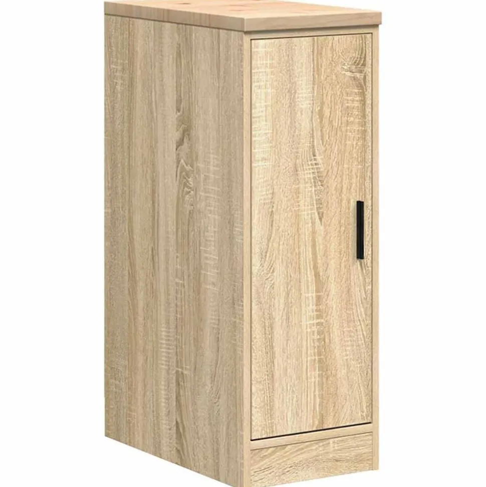 vidaXL Garagekast 30x51x85 cm massief grenenhout sonoma eikenkleurig