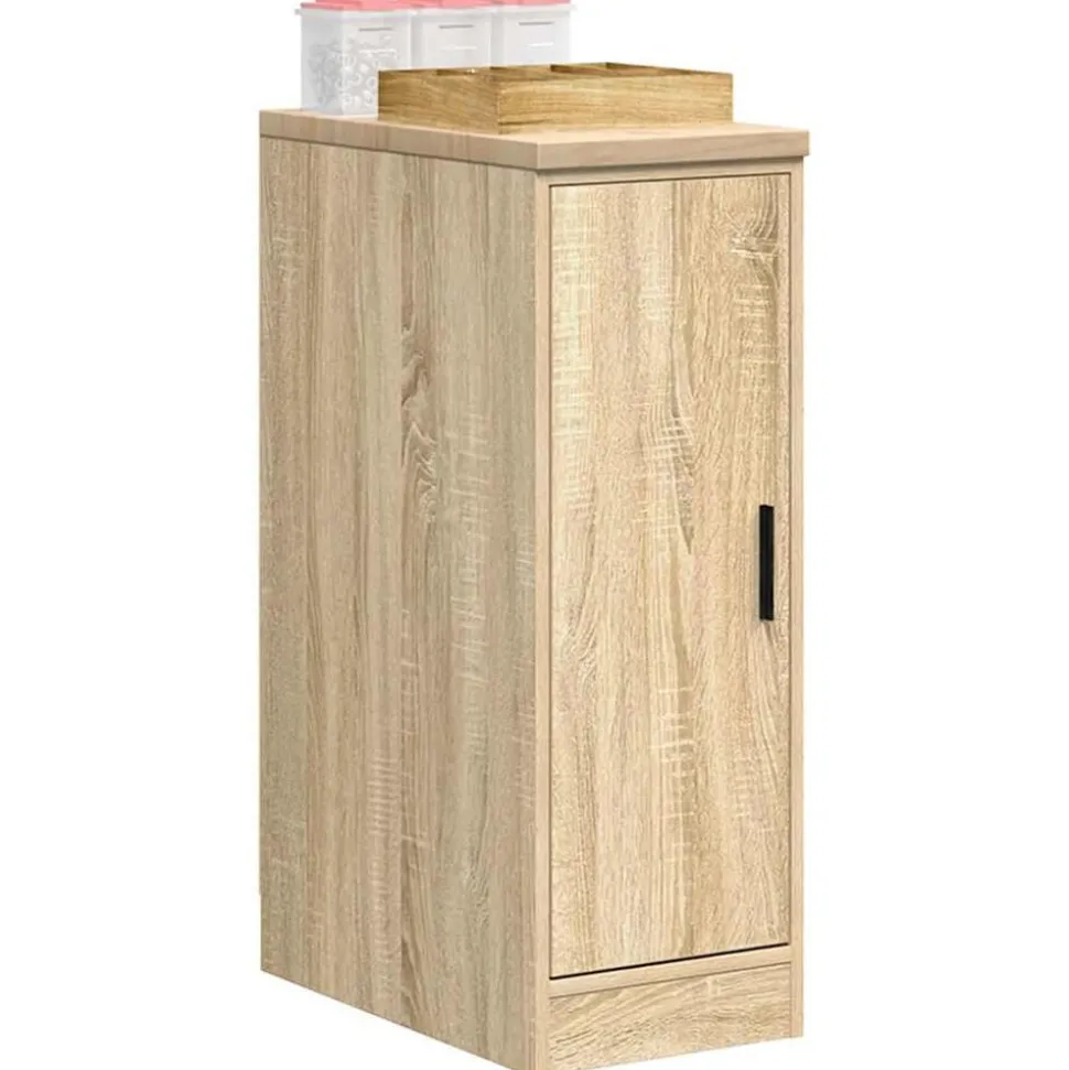 vidaXL Garagekast 30x51x85 cm massief grenenhout sonoma eikenkleurig