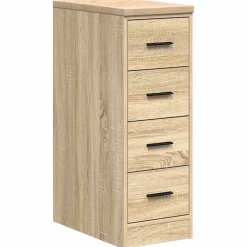 vidaXL Garagekast 30x51x85 cm massief grenenhout sonoma eikenkleurig