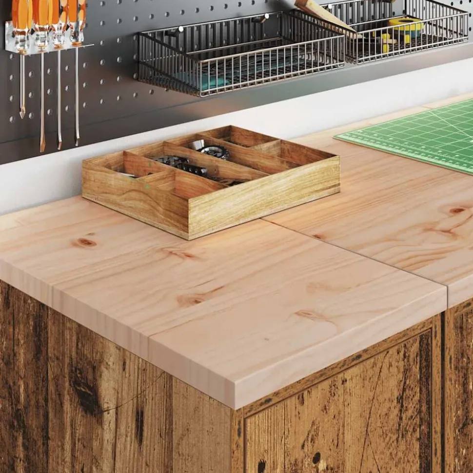vidaXL Garagekasten 2 st bewerkt hout oud hout