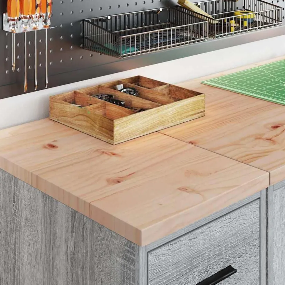 vidaXL Garagekasten 2 st bewerkt hout sonoma grijs