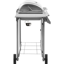 vidaXL Gasbarbecue met 4 branders zilverkleurig