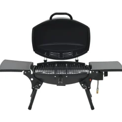 vidaXL Gasbarbecue met kookzone zwart