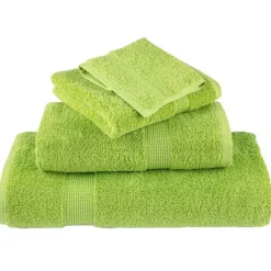 vidaXL Gastendoek SOLUND 2 pcs Groen 15 x 21 cm 550 gsm
