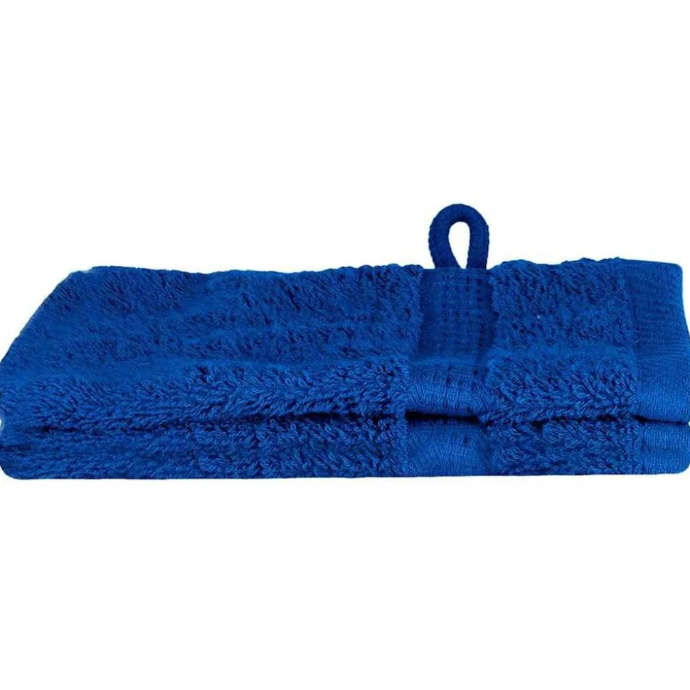 vidaXL Gastendoek SOLUND 2 pcs Blauw 15 x 21 cm 550 gsm