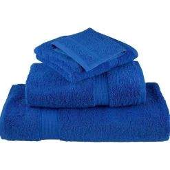 vidaXL Gastendoek SOLUND 2 pcs Blauw 15 x 21 cm 550 gsm