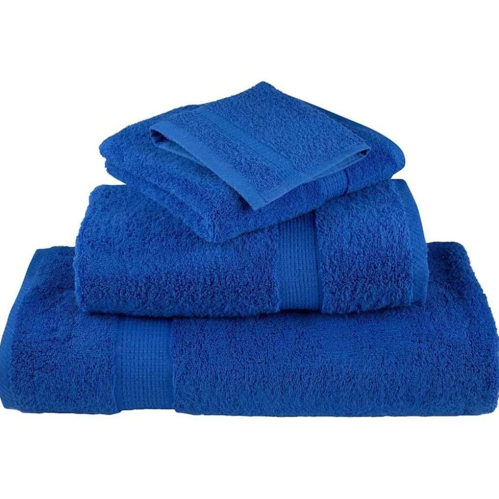 vidaXL Gastendoek SOLUND 2 pcs Blauw 15 x 21 cm 550 gsm