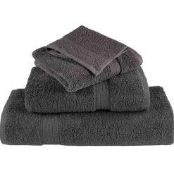 vidaXL Gastendoek SOLUND 2 pcs Antraciet 15 x 21 cm 550 gsm