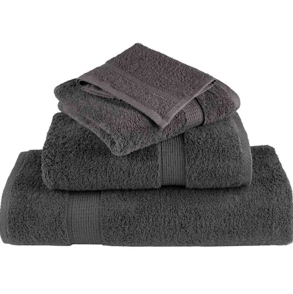 vidaXL Gastendoek SOLUND 2 pcs Antraciet 15 x 21 cm 550 gsm