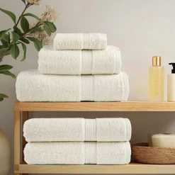 vidaXL Gastendoek SOLUND 2 pcs Crème 15 x 21 cm 550 gsm