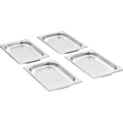 vidaXL Gastronormbakken 12 st GN 1/4 20 mm roestvrij staal