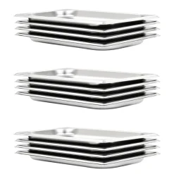 vidaXL Gastronormbakken 12 st GN 1/3 20 mm roestvrij staal