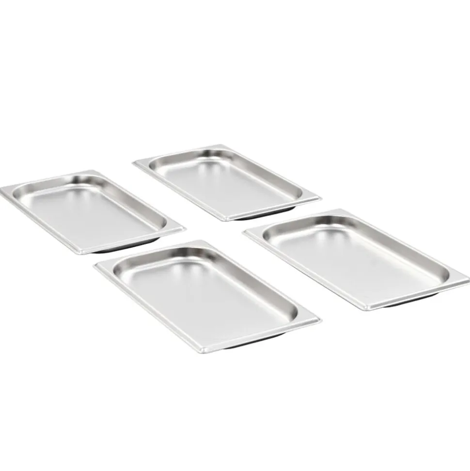 vidaXL Gastronormbakken 12 st GN 1/3 20 mm roestvrij staal