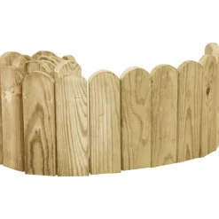 vidaXL Gazonrand 120 cm geïmpregneerd grenenhout groen