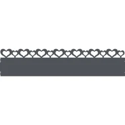 vidaXL Gazonranden 10 pcs Antraciet 103 x 0,05 x 22 cm Staal
