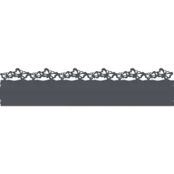 vidaXL Gazonranden 10 pcs Antraciet 103 x 0,05 x 22 cm Staal