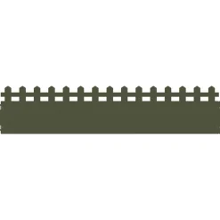 vidaXL Gazonranden 10 pcs Olijf Groen 103 x 0,05 x 22 cm Staal