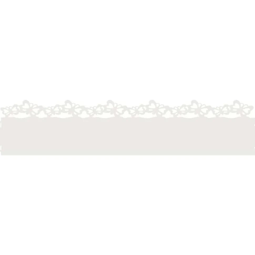vidaXL Gazonranden 10 pcs Wit 103 x 0,05 x 22 cm Staal