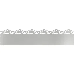 vidaXL Gazonranden 10 pcs Zilver 103 x 0,05 x 22 cm