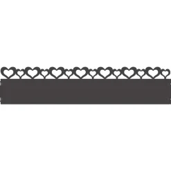 vidaXL Gazonranden 10 pcs Zwart 103 x 0,05 x 22 cm Staal