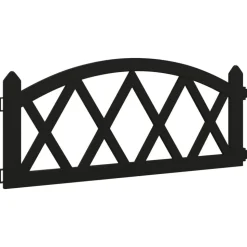 vidaXL Gazonranden 17 st 10 m polypropeen zwart