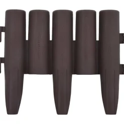 vidaXL Gazonranden 36 st 10 m PP bruin