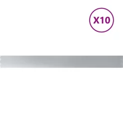 vidaXL Gazonranden 10 st 10x103 cm gegalvaniseerd staal