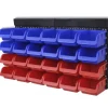 vidaXL Gereedschapsordeners wandgemonteerd blauw en rood 2 st