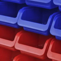 vidaXL Gereedschapsordeners wandgemonteerd blauw en rood 2 st