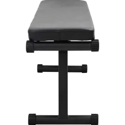 vidaXL Gewicht Bank Zwart 108 x 27 x 41 cm Gepoedercoat staal