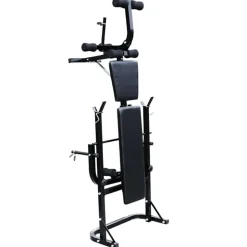 vidaXL Gewichtenbank met gewichtenrek en halterset 30,5 kg