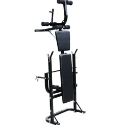 vidaXL Gewichtenbank met gewichtenrek en halterset 60,5 kg