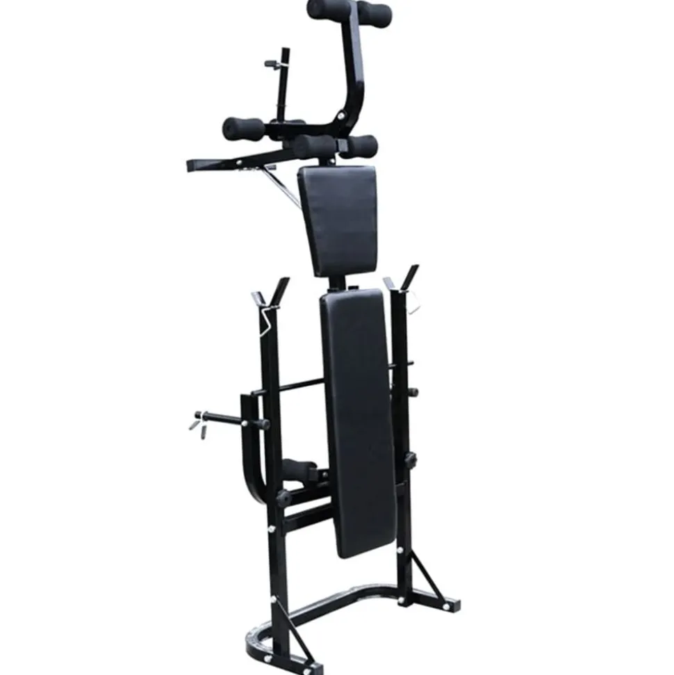 vidaXL Gewichtenbank met gewichtenrek en halterset 60,5 kg