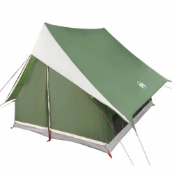 vidaXL Gezinstent met dak Groen en Wit 315 x 286 x 200 cm