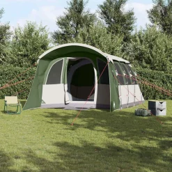 vidaXL Gezinstent met dak Groen en Wit 576 x 325 x 213 cm