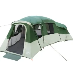 vidaXL Gezinstent met dak met opslag Groen 762 x 655 x 218 cm taft