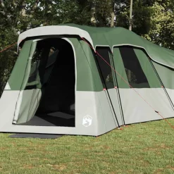 vidaXL Gezinstent met dak met opslag Groen 762 x 655 x 218 cm taft