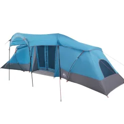 vidaXL Gezinstent met dak Blauw en Grijs 721 x 335 x 212 cm