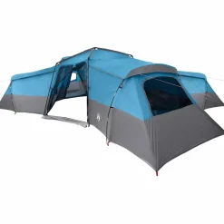 vidaXL Gezinstent met dak met opslag Blauw 833 x 585 x 216 cm taft