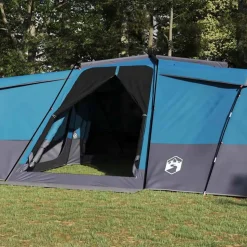 vidaXL Gezinstent met dak met opslag Blauw 833 x 585 x 216 cm taft
