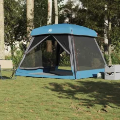 vidaXL Gezinstent 6-persoons waterdicht blauw