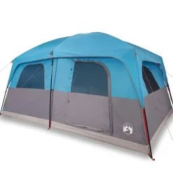 vidaXL Gezinstent 8-persoons waterdicht blauw